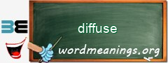 WordMeaning blackboard for diffuse